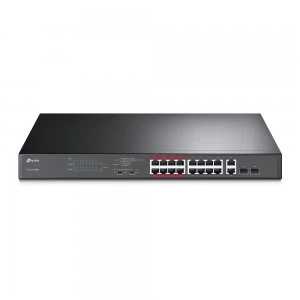 image of 16 Port Ethernet and 2 Port PoE Switch