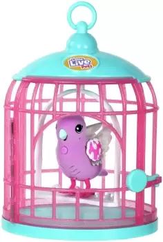 image of Little Live Pets - Lil' Bird & Bird Cage: Polly Pearl