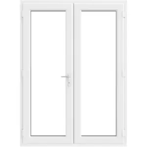 Image of Crystal uPVC French Door Left Hand Master 1690mm x 2055mm Clear Double Glazed White