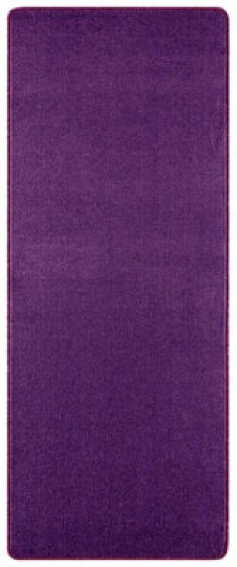 Image of The Rugs Plain Design Rug - Durable Polypropylene, Soft Fleece Backing In Purple