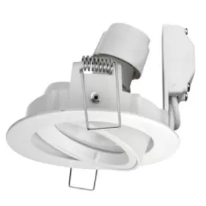 image of Megaman Lucca GU10 Non-Integrated Adjustable Downlight White - 190275