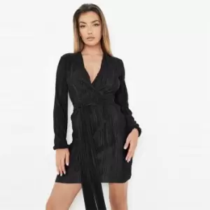Image of Missguided Rib Button Detail Ls Tee - Black
