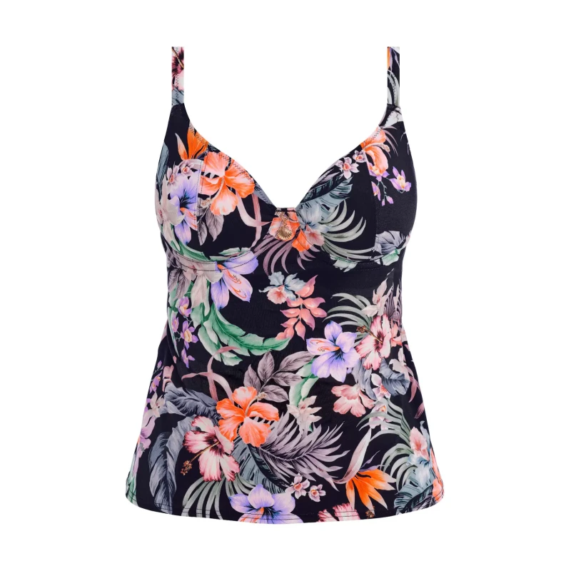 Image of Freya Freya Kamala Bay Plunge Tankini Top Midnight - Freya - Size: 32D Midnight Female 32D QV30110