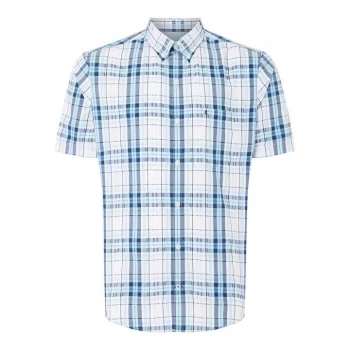 image of IZOD Seer Plaid Shirt - Bright White116