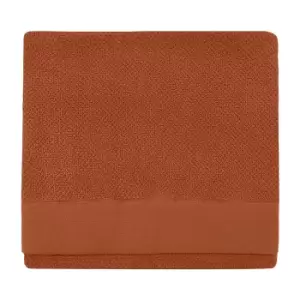 Image of Textured Weave Bath Towel Pecan