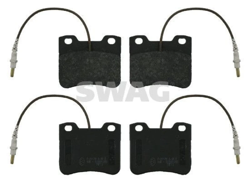 Image of Brake pad set SWAG 62 91 6243