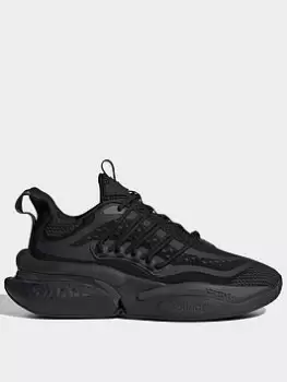 Image of adidas Sportswear Alphaboost V1 Trainers - Black/Grey, Size 3.5, Women