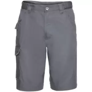 Image of Russell Workwear Twill Shorts (40W) (Convoy Grey) - Convoy Grey