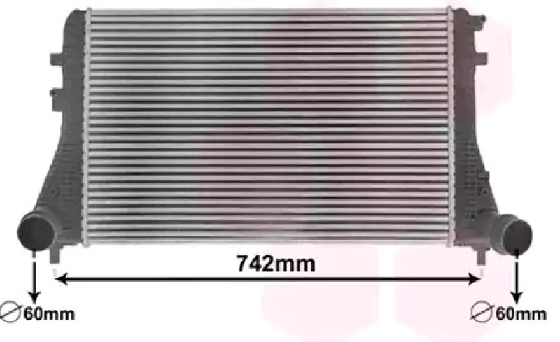 Image of VAN WEZEL 58014701 Intercooler Intercooler,charger (468)