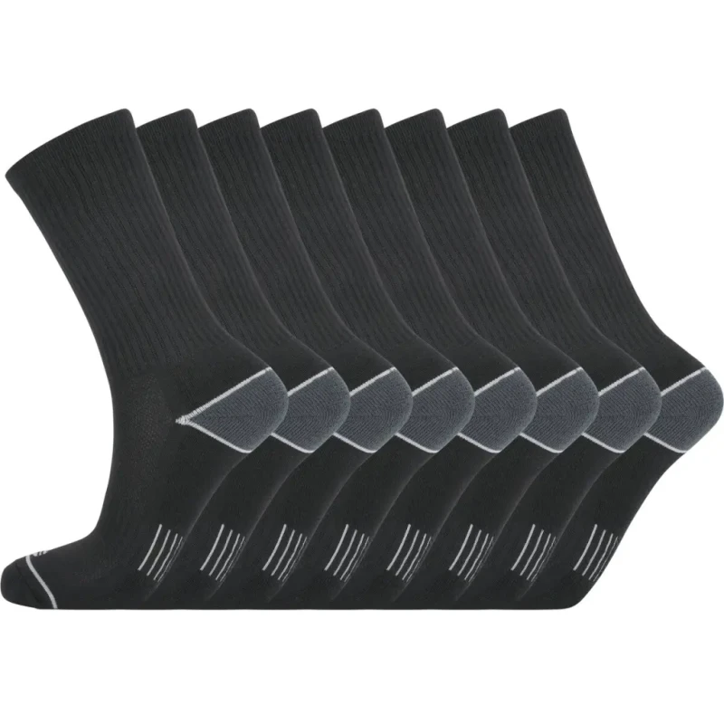 Image of Endurance Football Socks Endurance Hoope Crew (x8) Noir Unisex 39/42
