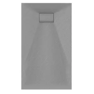 Image of Veloce Uno Rectangular Shower Tray 700X1700mm - Grey