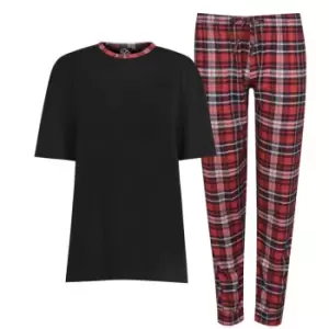 Image of Fabric Pyjama Set - Red