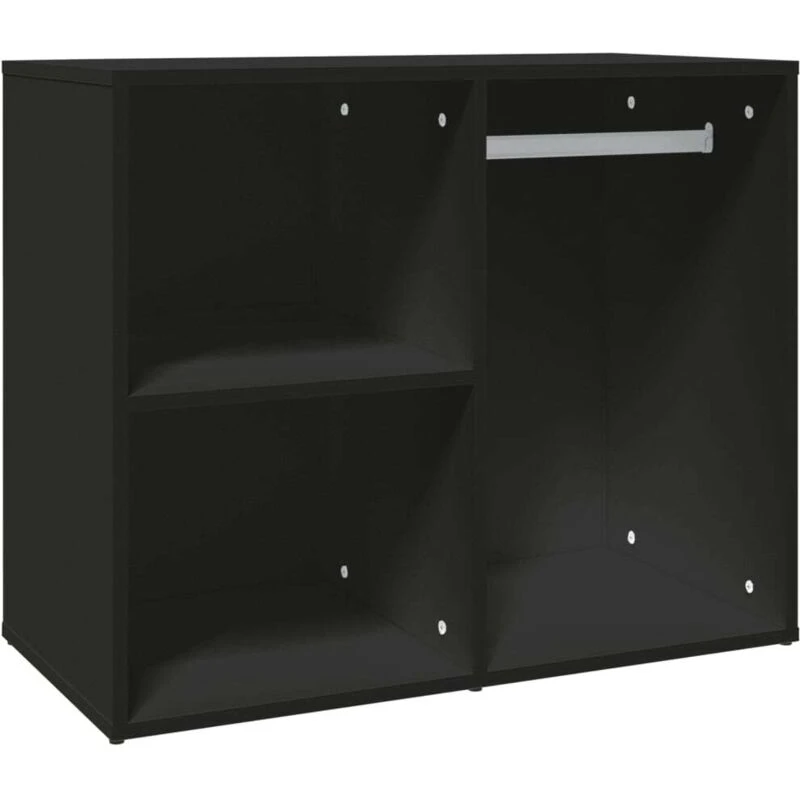 Image of Vidaxl Dressing Cabinet Black 80X40X65cm Engineered Wood, Black 808847