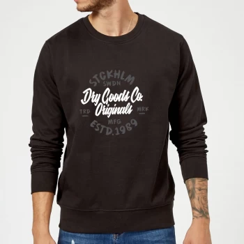 Image of Dry Goods Sweatshirt - Black - 5XL