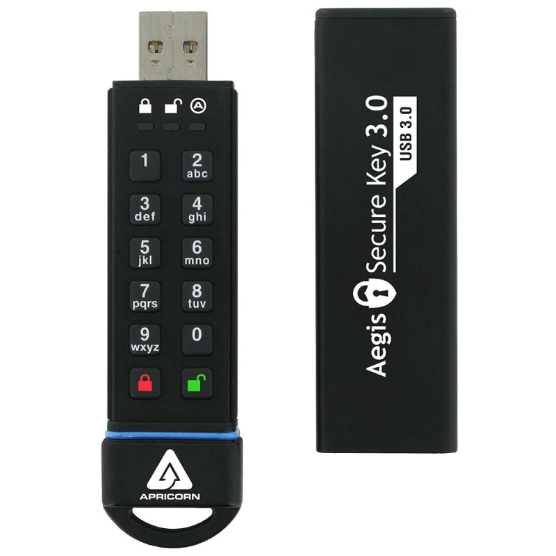 Image of Apricorn Aegis Secure Key 3.0 USB flash drive 120 GB USB Type-A 3.2 Ge