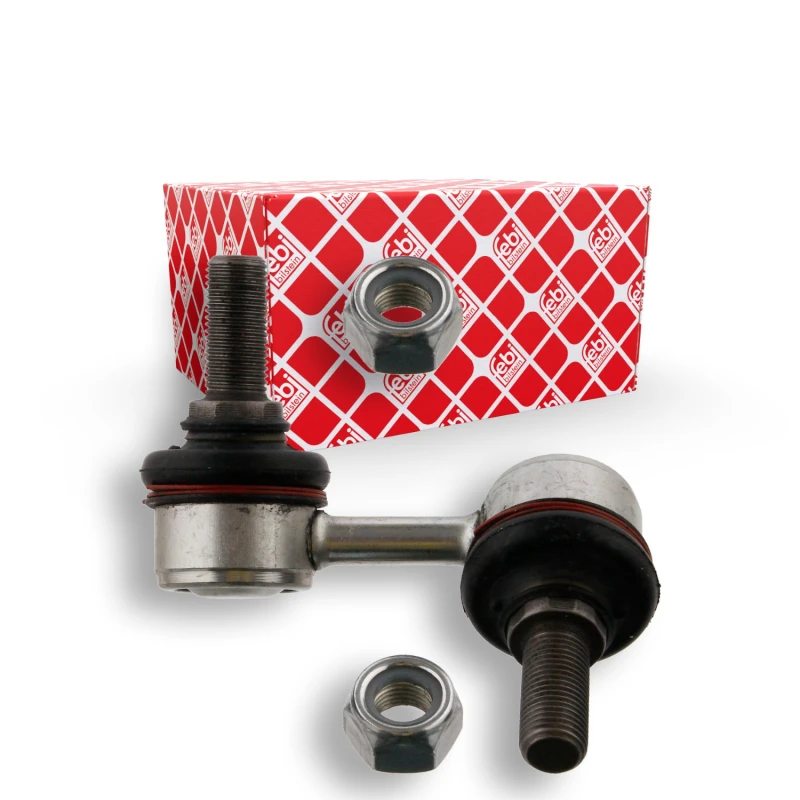 Image of FEBI BILSTEIN 24926 Anti-roll bar link OE Turbo NEW, Front Axle Right Steel Link Stabiliser (3229)