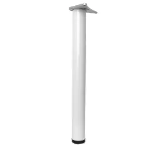 Image of GTV - Adjustable Breakfast Bar Worktop Support Table Leg 710mm - Colour White - Pack of 2