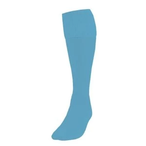 Image of Precision Plain Football Socks Sky UK Size 3-6