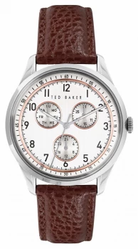 Image of Ted Baker Silver And Brown 'Multi' Fashion Watch - BKPDQS104UO