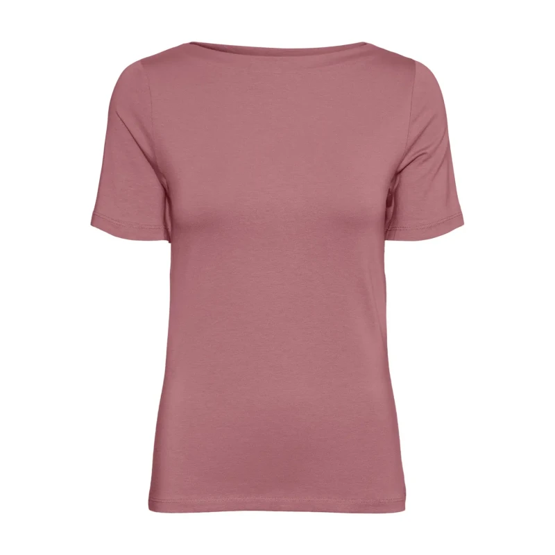Image of Vero Moda Womens 3/4 sleeve T-Shirt Vero Moda Panda Modal Rose Female XS