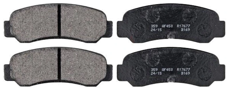 Image of A.B.S. 36660/1 Brake pad set without integrated wear sensor Brake Pad Set,disc brake (402)
