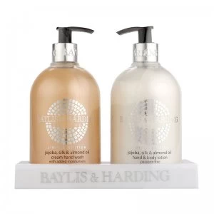 image of Baylis & Harding Jojoba Silk & Almond Oil 2 Piece Gift Set