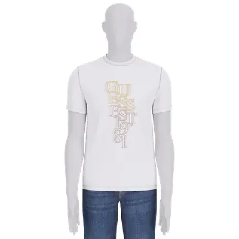 Image of Guess T-Shirt Guess Perspective Bleu Male S