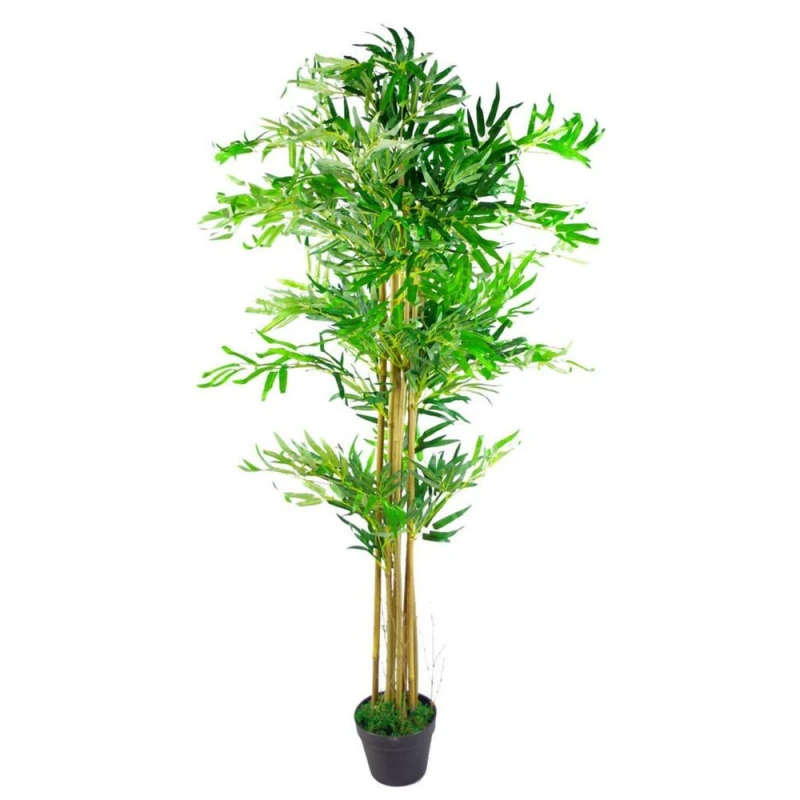Image of Leaf 150cm Leaf Design UK Realistic Artificial Bamboo Plants / Trees Green