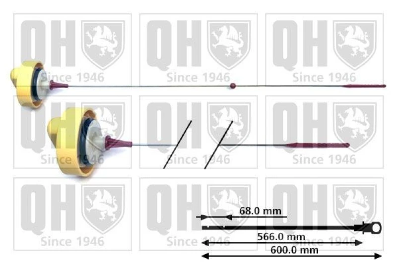 Image of QUINTON HAZELL Oil Dipstick QUINTON HAZELL QOD148