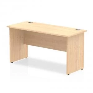 image of Trexus Desk Rectangle Panel End Leg 1400x600mm Maple Ref MI002473