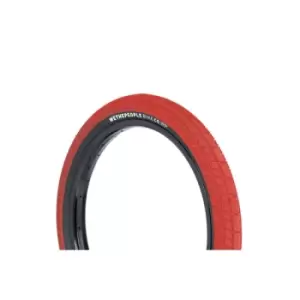 image of Wethepeople Overbite BMX Tyre 20 x 2.35 Red/Black Sidewall