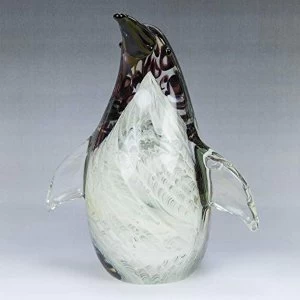 image of Objets d'Art Handmade Glass Figurine - Penguin