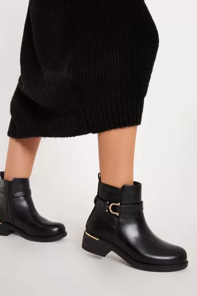 Image of Wide Fit Millie Buckle Ankle Boots