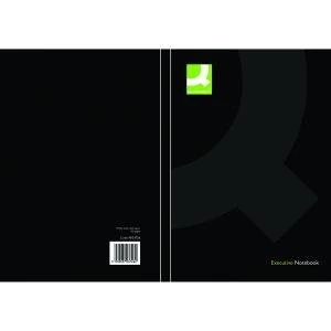 Image of Q-Connect Hardback Casebound Notebook A5 Black Pack of 3 KF03726