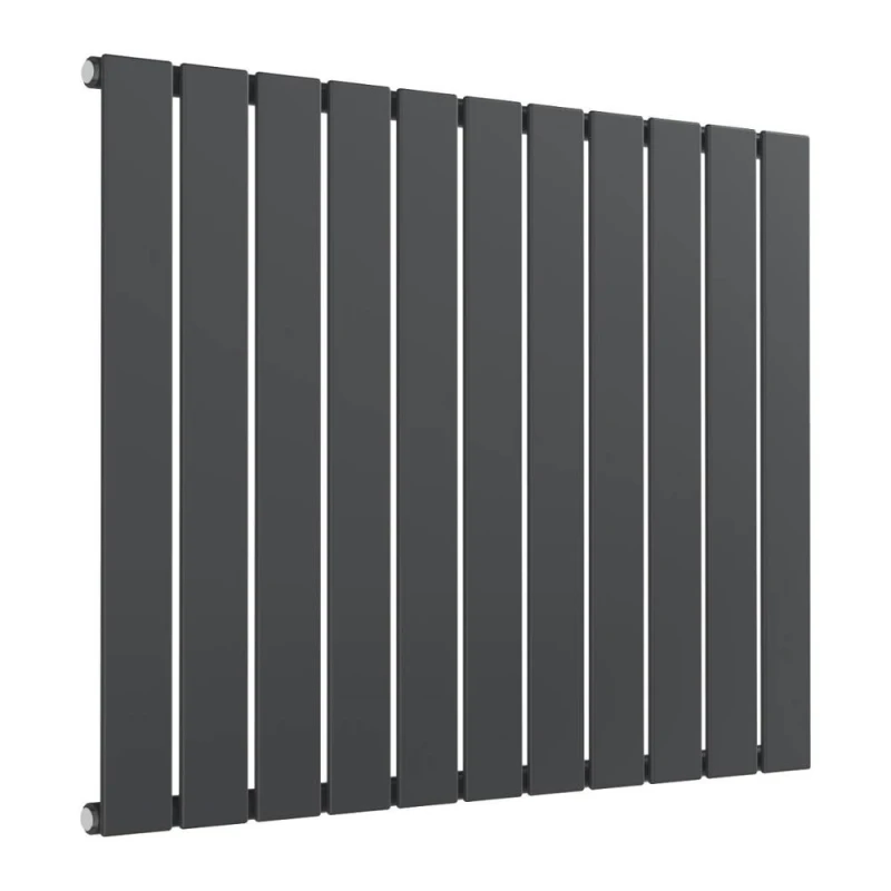 Image of Bathroom Kingdom Flat Anthracite Single Flat Panel Horizontal Radiator 600x810 in Grey Grey Unisex