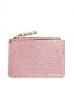 Katie Loxton Celine Faux Croc Card Holder - Pink