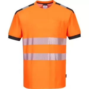 Image of Portwest PW3 Hi Vis T Shirt Orange / Grey 2XL