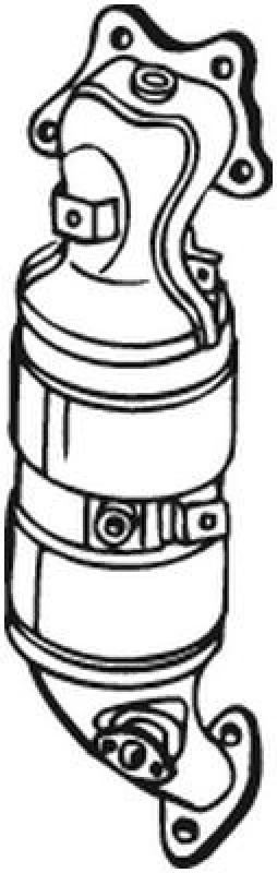 Image of VEGAZ HOK-975 Catalytic Converter with mounting parts Catalyst Converter (429)