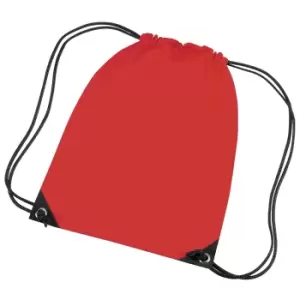 Bagbase Premium Gymsac Water Resistant Bag (11 Litres) (One Size) (Bright Red)