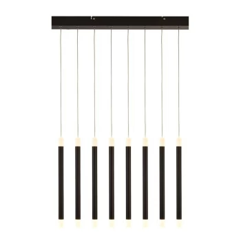 image of Searchlight Lighting - Searchlight Wands 8 Light LED Bar Pendant Black 2700K