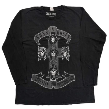 Image of Guns N' Roses - Monochrome Cross Unisex XX-Large T-Shirt - Black