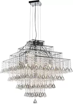 Image of Parma 10 Light Chrome Ceiling Fitting