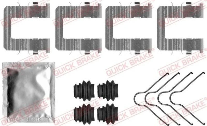 Image of QUICK BRAKE Brake pad fitting kit QUICK BRAKE 109-0074