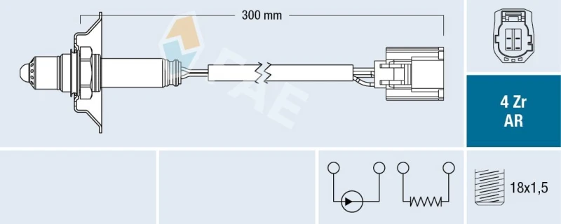 Image of FAE Lambda sensor FAE 75624