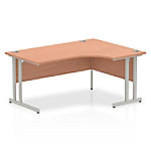 image of Impulse Cantilever 1600 Right Hand Crescent Desk Beech