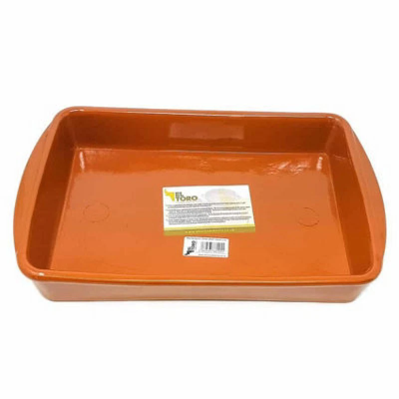 Image of Verano Spanish Ceramics El Toro Terracotta Rectangular Oven Dish 32Cm