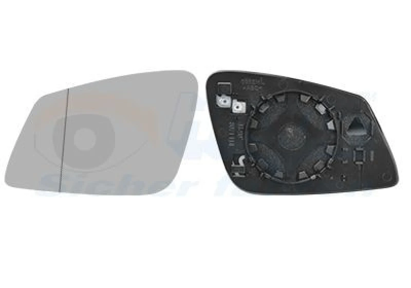 Image of VAN WEZEL Wing mirror glass VAN WEZEL 0597837