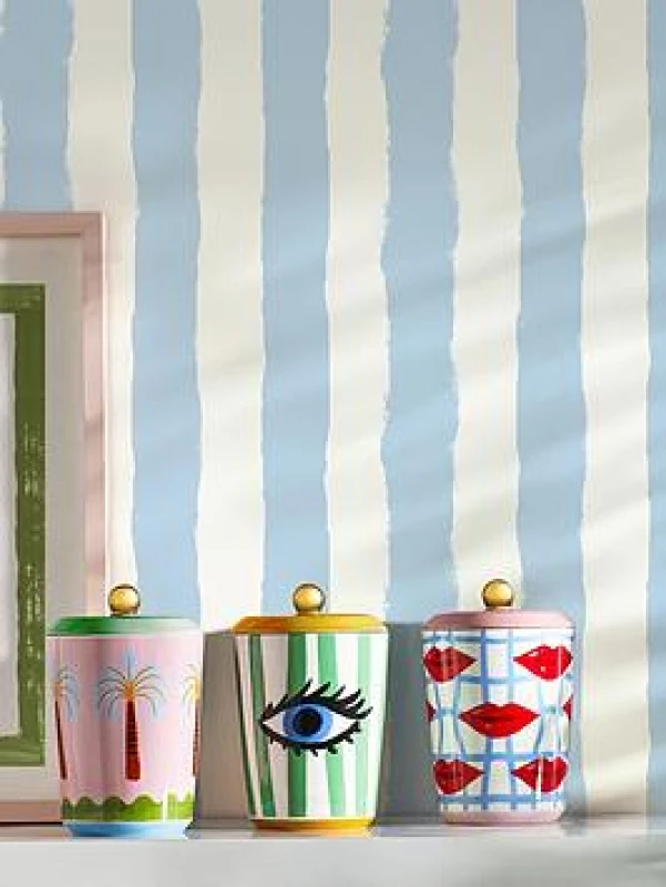 Image of ELEANOR BOWMER Electric Coast Lips Storage Jar Multi-Coloured ONE SIZE