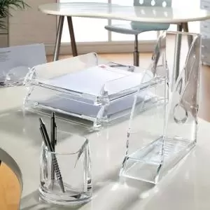 Image of Rexel Nimbus Letter Tray Clear - Outer carton of 6