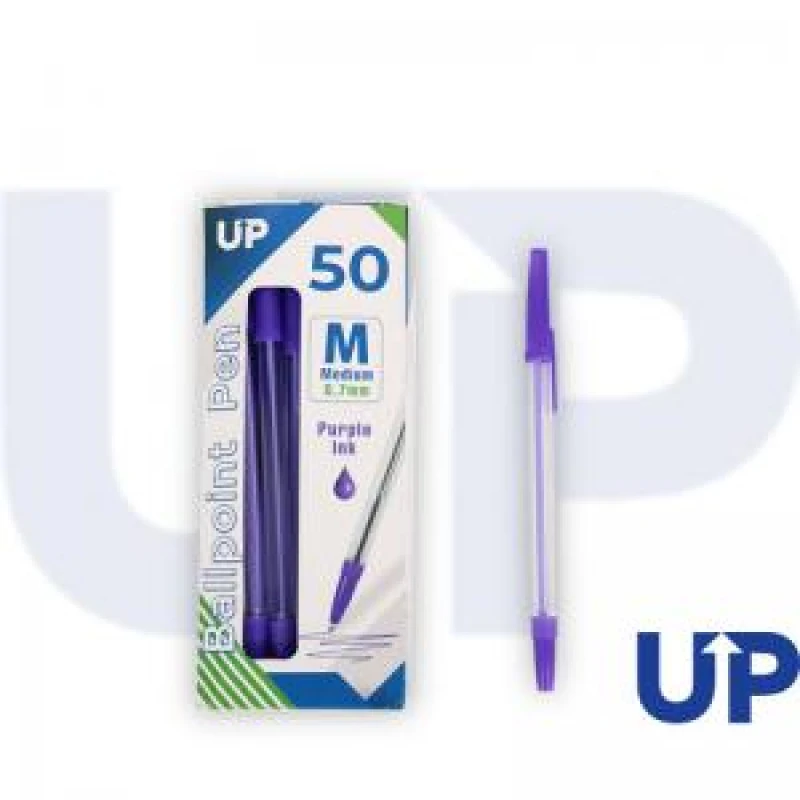 Image of UP Ballpoint Pen 0.7mm Medium Purple (50 Pack) UP0063